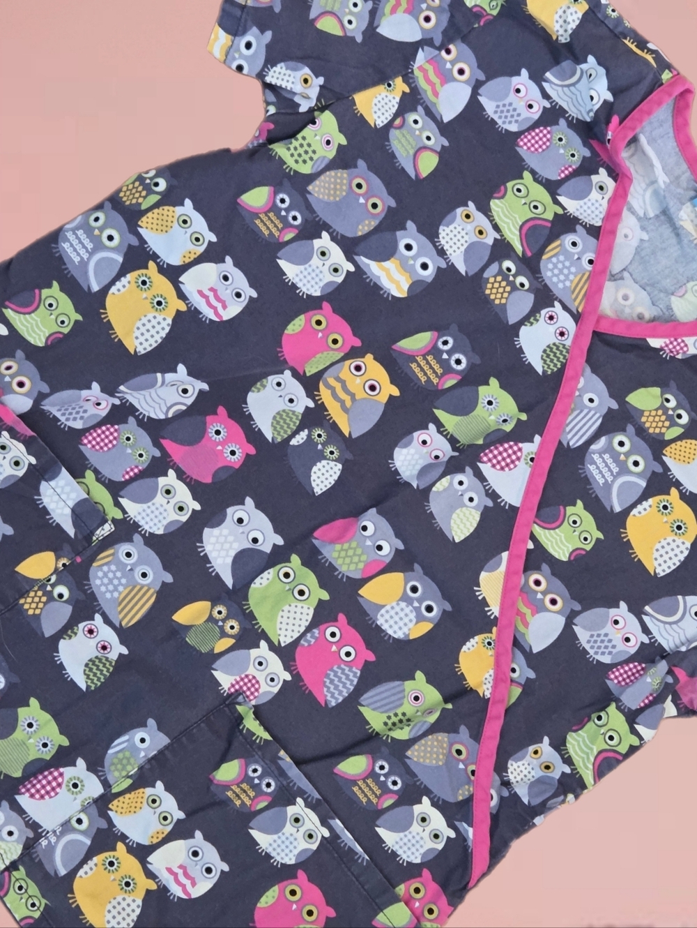 *1122 Scrub HQ owl medical scrub Women Small